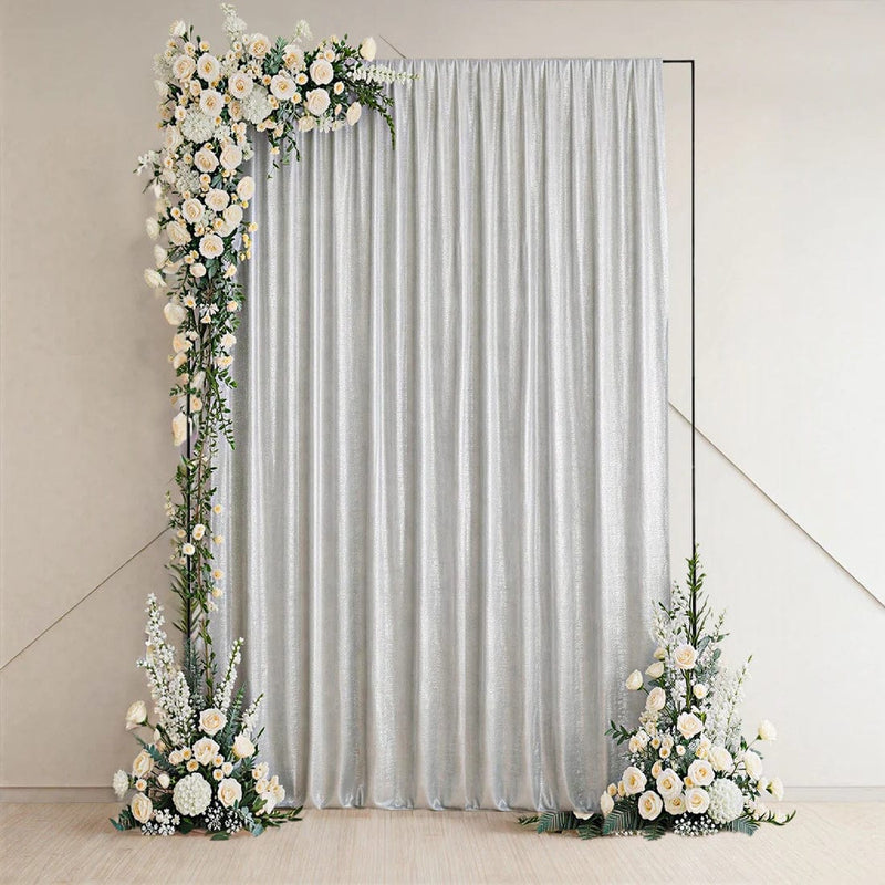 5 ft x 12 ft Sequin Backdrop Curtain Drape Panel with Rod Pocket