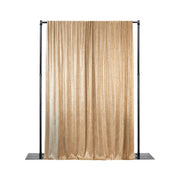 5 ft x 12 ft Sequin Backdrop Curtain Drape Panel with Rod Pocket BKDP_02_5X12_GOLD