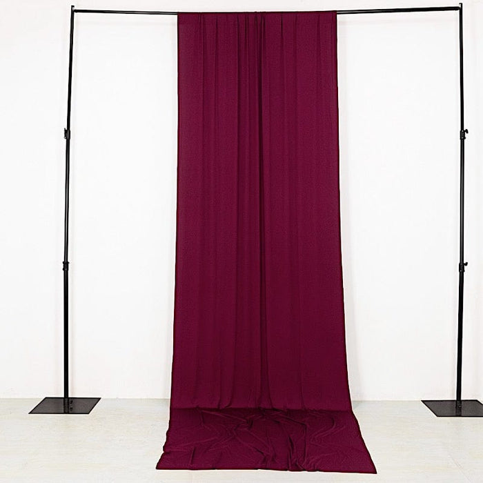 5 ft x 14 ft 4-Way Stretch Spandex Divider Backdrop Curtain CUR_PANSPX_5X14_BURG