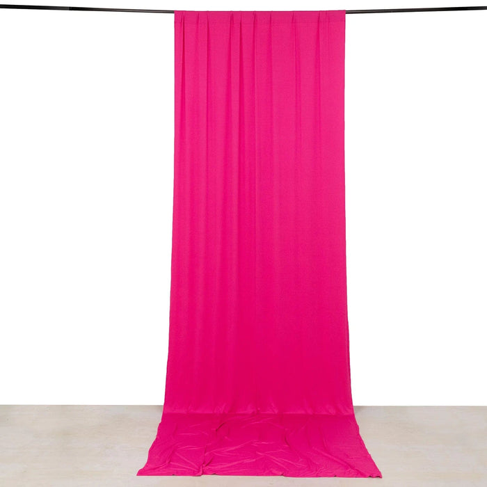5 ft x 14 ft 4-Way Stretch Spandex Divider Backdrop Curtain CUR_PANSPX_5X14_FUSH
