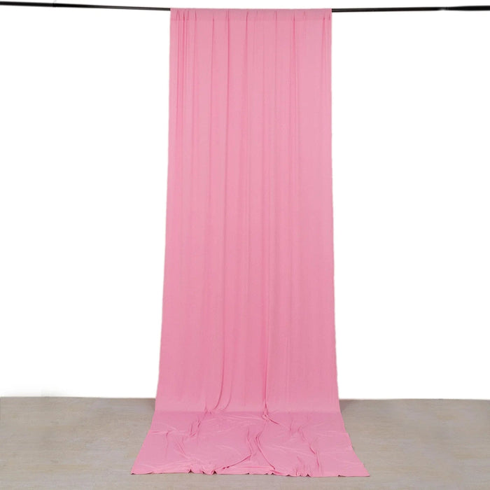 5 ft x 14 ft 4-Way Stretch Spandex Divider Backdrop Curtain CUR_PANSPX_5X14_PINK