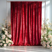 5 ft x 14 ft Crushed Velvet Backdrop Curtain with Rod Pocket