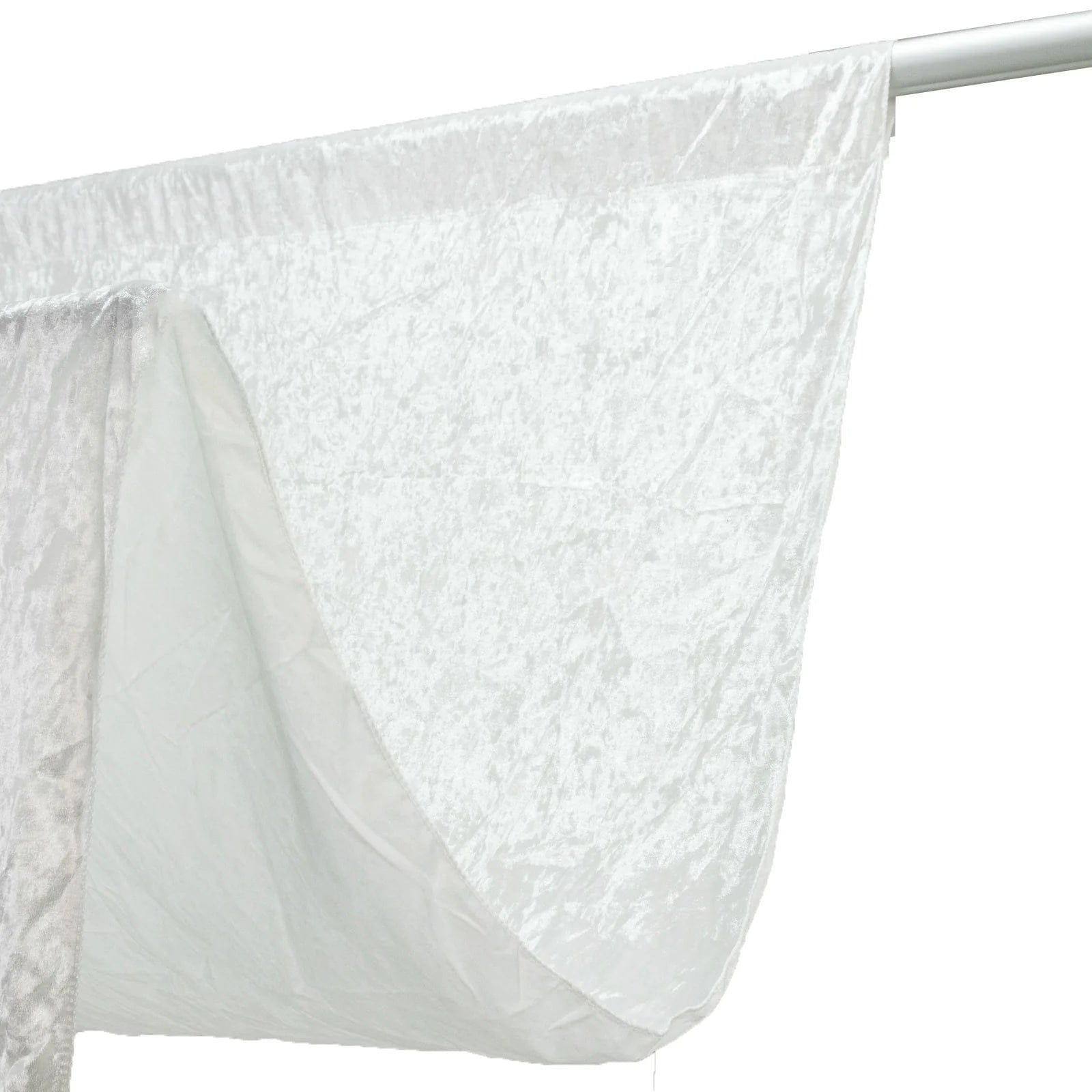 5 ft x 14 ft Crushed Velvet Backdrop Curtain with Rod Pocket