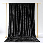 5 ft x 14 ft Crushed Velvet Backdrop Curtain with Rod Pocket