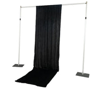 5 ft x 14 ft Crushed Velvet Backdrop Curtain with Rod Pocket