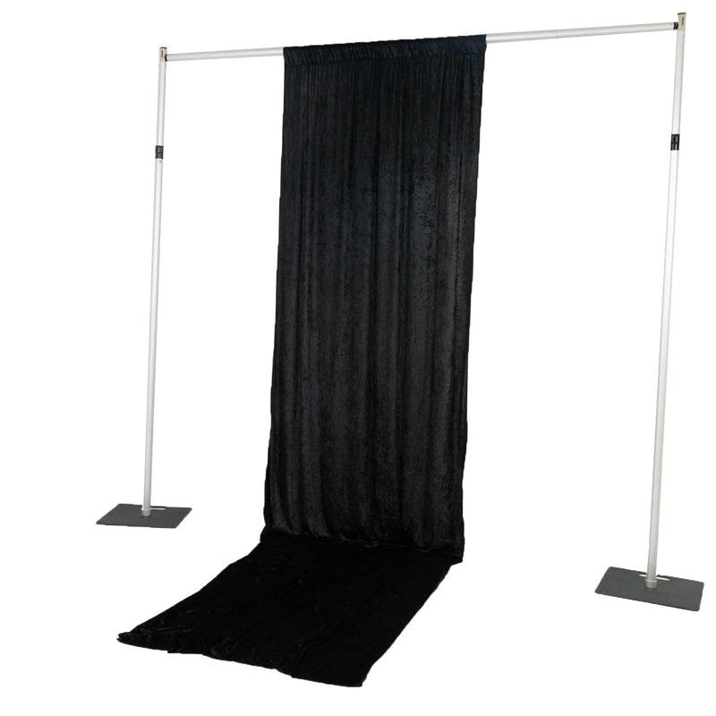 5 ft x 14 ft Crushed Velvet Backdrop Curtain with Rod Pocket
