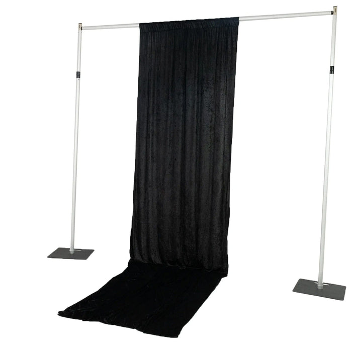 5 ft x 14 ft Crushed Velvet Backdrop Curtain with Rod Pocket