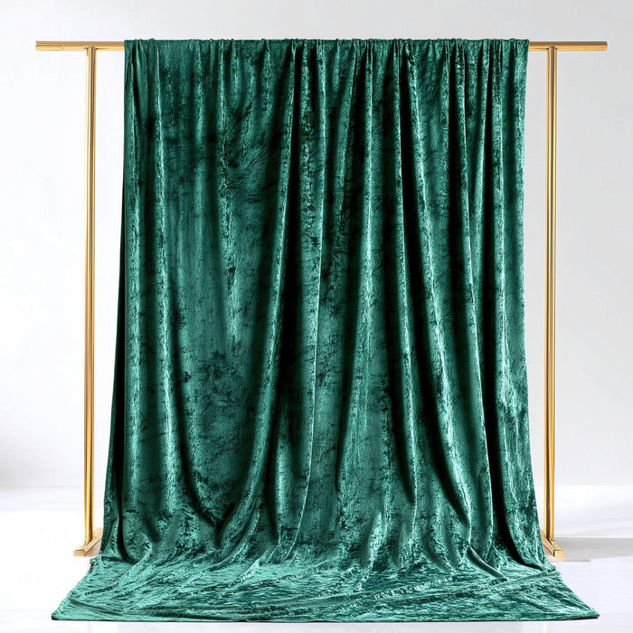5 ft x 14 ft Crushed Velvet Backdrop Curtain with Rod Pocket