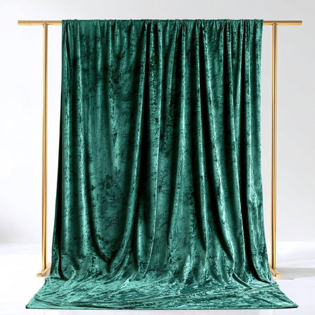 5 ft x 14 ft Crushed Velvet Backdrop Curtain with Rod Pocket