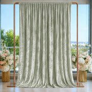 5 ft x 14 ft Crushed Velvet Backdrop Curtain with Rod Pocket