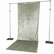 5 ft x 14 ft Crushed Velvet Backdrop Curtain with Rod Pocket