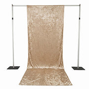 5 ft x 14 ft Crushed Velvet Backdrop Curtain with Rod Pocket