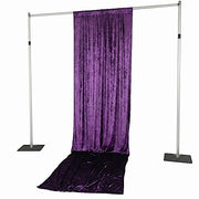 5 ft x 14 ft Crushed Velvet Backdrop Curtain with Rod Pocket