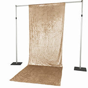 5 ft x 14 ft Crushed Velvet Backdrop Curtain with Rod Pocket