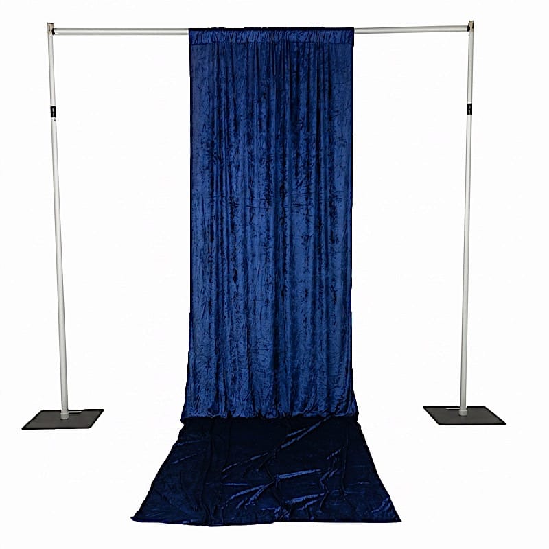 5 ft x 14 ft Crushed Velvet Backdrop Curtain with Rod Pocket