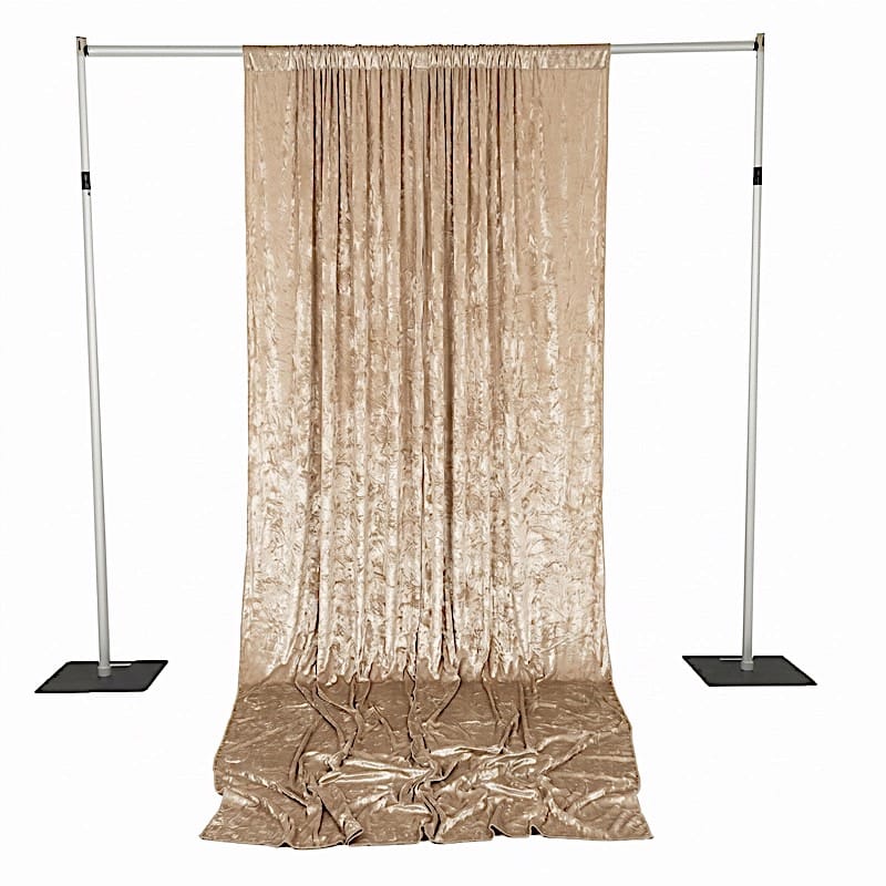5 ft x 14 ft Crushed Velvet Backdrop Curtain with Rod Pocket BKDP_VEL_5X14_081