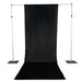 5 ft x 14 ft Crushed Velvet Backdrop Curtain with Rod Pocket BKDP_VEL_5X14_BLK