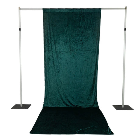 5 ft x 14 ft Crushed Velvet Backdrop Curtain with Rod Pocket BKDP_VEL_5X14_HUNT
