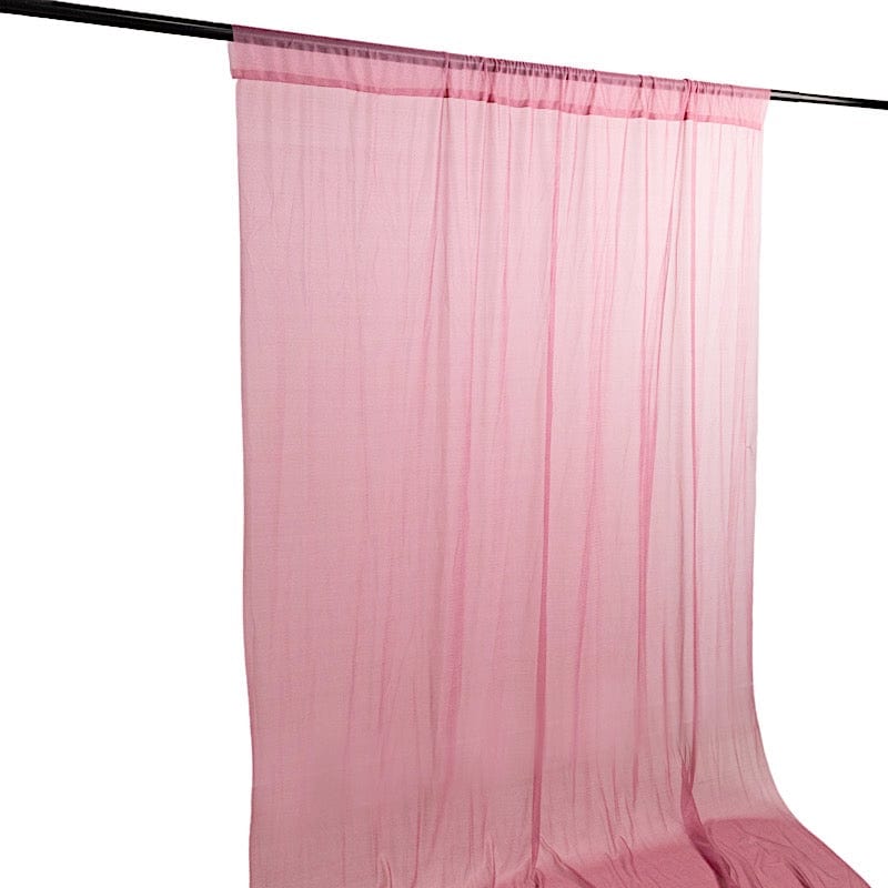 5 ft x 14 ft Sheer Chiffon Curtain Backdrop Drapery Panel
