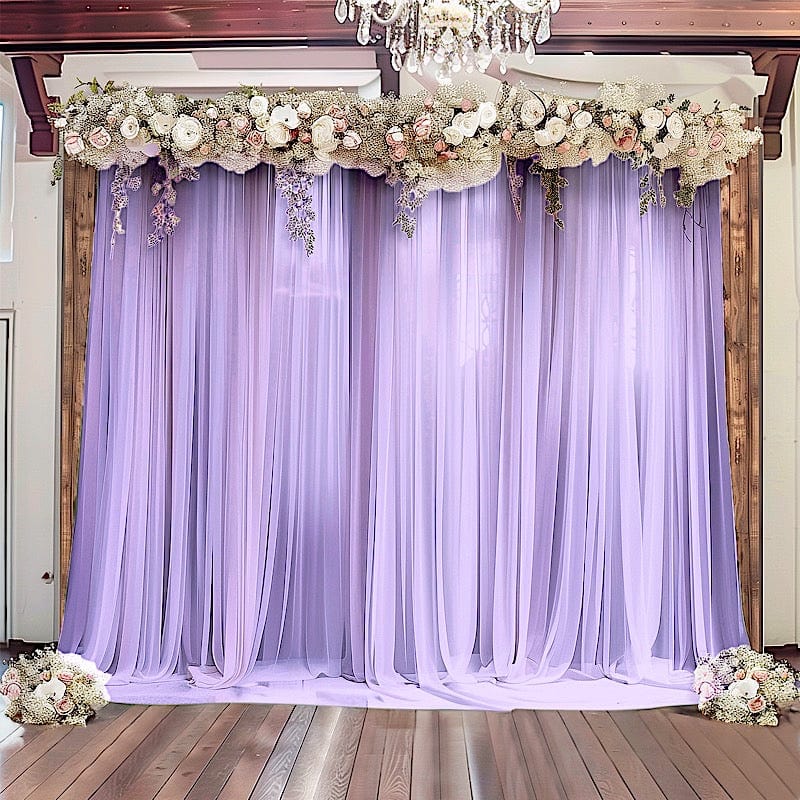 5 ft x 14 ft Sheer Chiffon Curtain Backdrop Drapery Panel