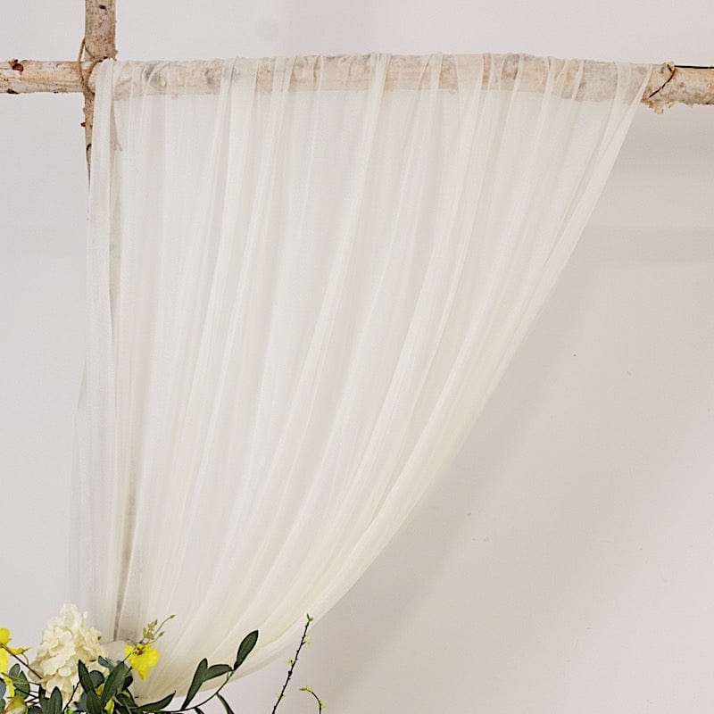 5 ft x 14 ft Sheer Chiffon Curtain Backdrop Drapery Panel