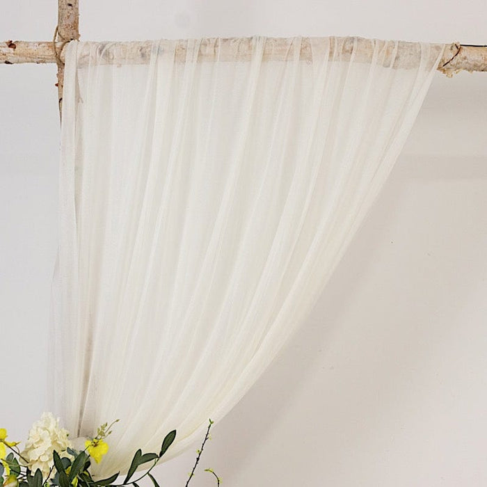 5 ft x 14 ft Sheer Chiffon Curtain Backdrop Drapery Panel