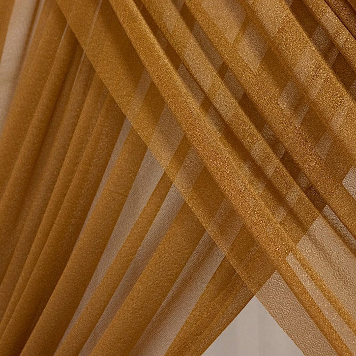 5 ft x 14 ft Sheer Chiffon Curtain Backdrop Drapery Panel