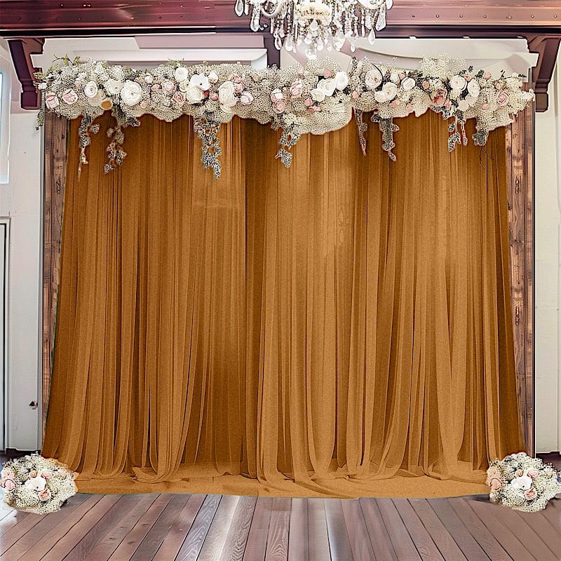 5 ft x 14 ft Sheer Chiffon Curtain Backdrop Drapery Panel