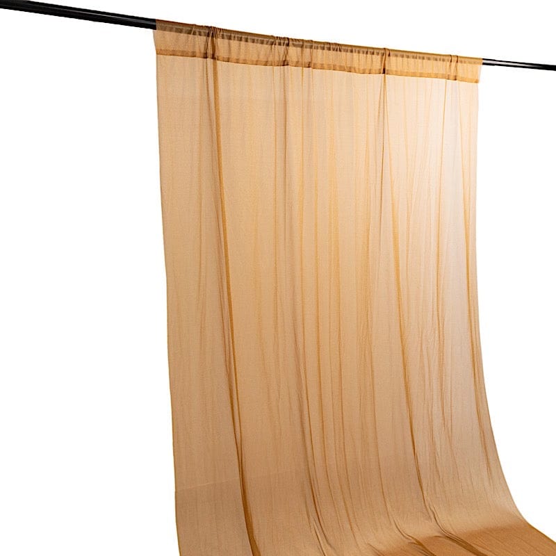 5 ft x 14 ft Sheer Chiffon Curtain Backdrop Drapery Panel