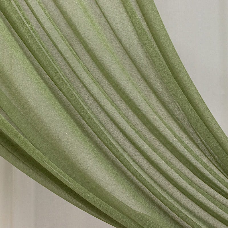 5 ft x 14 ft Sheer Chiffon Curtain Backdrop Drapery Panel