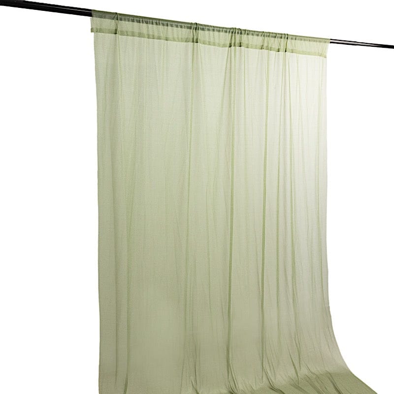 5 ft x 14 ft Sheer Chiffon Curtain Backdrop Drapery Panel