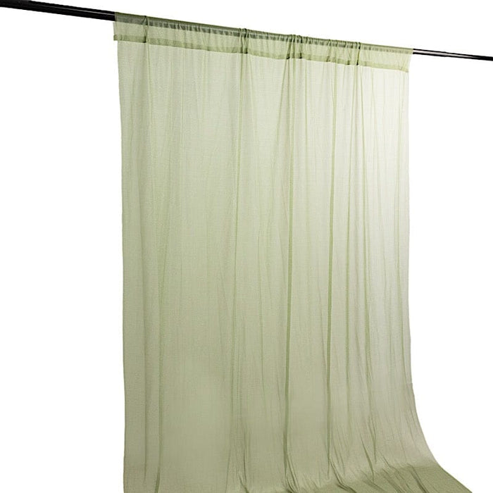 5 ft x 14 ft Sheer Chiffon Curtain Backdrop Drapery Panel