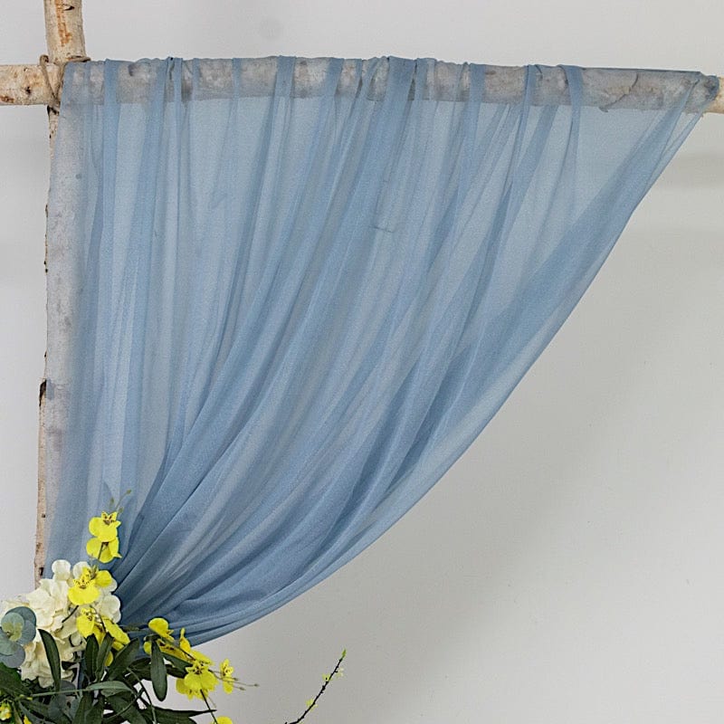 5 ft x 14 ft Sheer Chiffon Curtain Backdrop Drapery Panel