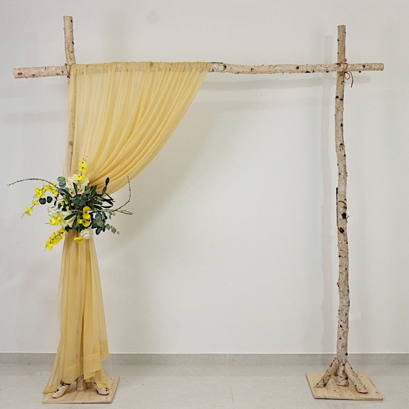 5 ft x 14 ft Sheer Chiffon Curtain Backdrop Drapery Panel