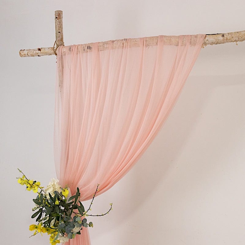 5 ft x 14 ft Sheer Chiffon Curtain Backdrop Drapery Panel