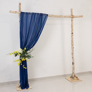 5 ft x 14 ft Sheer Chiffon Curtain Backdrop Drapery Panel CUR_PANCHIF01_5X14_NAVY