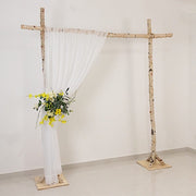 5 ft x 14 ft Sheer Chiffon Curtain Backdrop Drapery Panel CUR_PANCHIF01_5X14_WHT