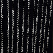 5 ft x 16 ft Acrylic Crystal Beaded Curtain with Polyester Rod Pocket - Clear CUR_F02_5X16FT_CLR
