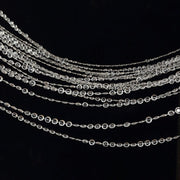 5 ft x 16 ft Acrylic Crystal Beaded Curtain with Polyester Rod Pocket - Clear CUR_F02_5X16FT_CLR