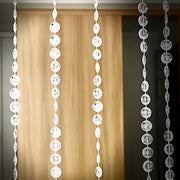 5 ft x 16 ft Acrylic Crystal Beaded Curtain with Polyester Rod Pocket - Clear CUR_F02_5X16FT_CLR