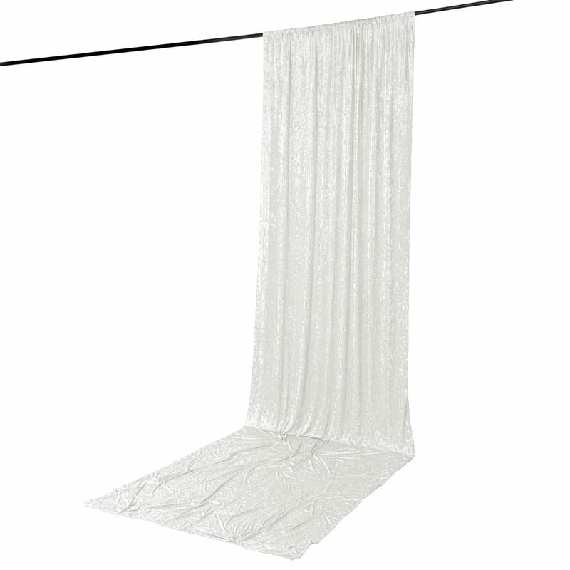 5 ft x 16 ft Premium Crushed Velvet Backdrop Curtain with Rod Pocket