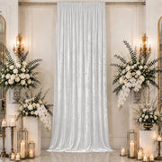 5 ft x 16 ft Premium Crushed Velvet Backdrop Curtain with Rod Pocket