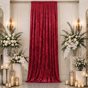 5 ft x 16 ft Premium Crushed Velvet Backdrop Curtain with Rod Pocket