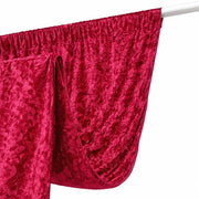 5 ft x 16 ft Premium Crushed Velvet Backdrop Curtain with Rod Pocket