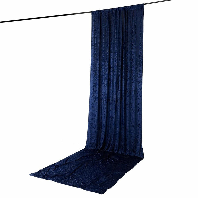 5 ft x 16 ft Premium Crushed Velvet Backdrop Curtain with Rod Pocket