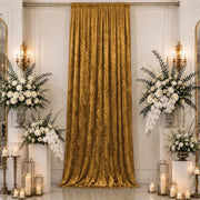 5 ft x 16 ft Premium Crushed Velvet Backdrop Curtain with Rod Pocket