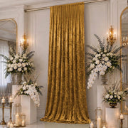 5 ft x 16 ft Premium Crushed Velvet Backdrop Curtain with Rod Pocket