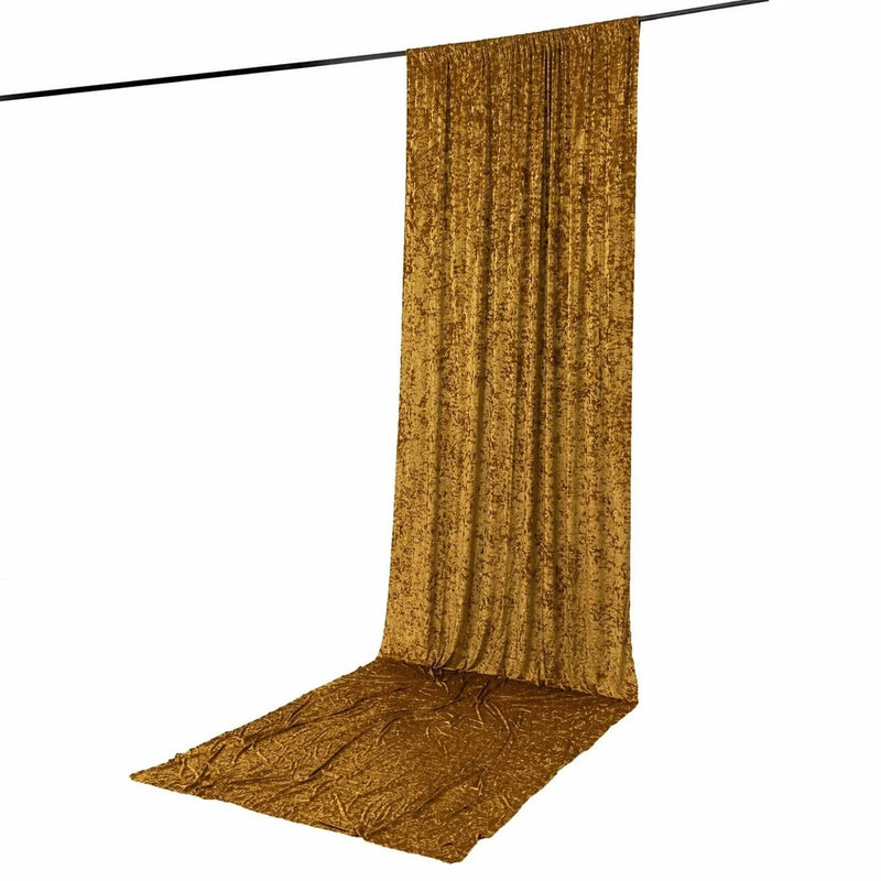 5 ft x 16 ft Premium Crushed Velvet Backdrop Curtain with Rod Pocket