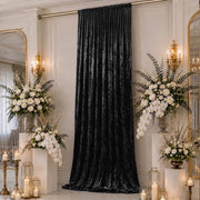 5 ft x 16 ft Premium Crushed Velvet Backdrop Curtain with Rod Pocket