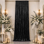 5 ft x 16 ft Premium Crushed Velvet Backdrop Curtain with Rod Pocket